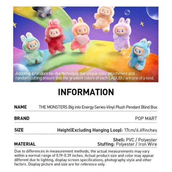 Pop Mart Big Into Energy Labubu Hope - Picture 11 of 16